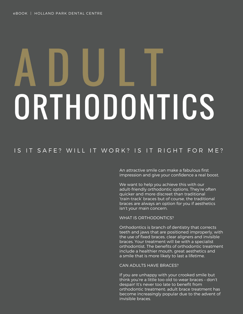 adult orthodontics